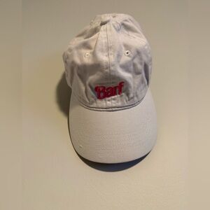 White Cap with Pink embroidery